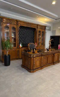 مبلمان اداری کلاسیک رومانی میزمدیریت۲۶۰کتابخانه۴۴۰