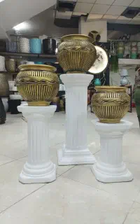 گل،گلدان سفالی ،پتینه،گلدان،چوب