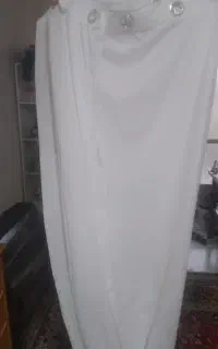 پرده سفید عرض ۴ونیم درقد۲۶۶