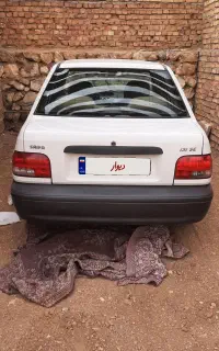 فروش پراید۹۵ سفید بیرنگ