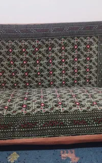 پشتی ترکمن سبز