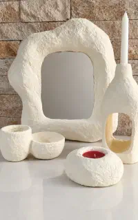ست دکوراتیو دست ساز پاپیه‌ماشه