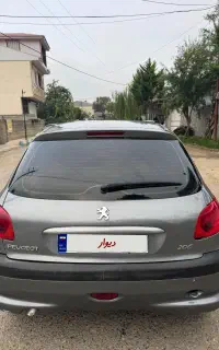 پژو206تیپ۲مدل87سلامت
