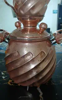 سماور و قوری مسی