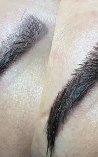 اکستشن ابروالهام به صورت تاربه تارموقت