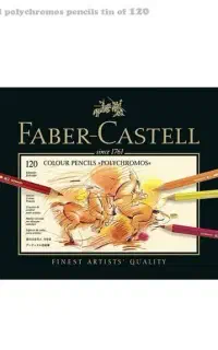 مداد رنگی فابرکاستل مدل پلی کروم ۱۲۰ رنگ جعبه فلزی