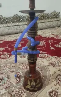 قلیان تنه چوبی