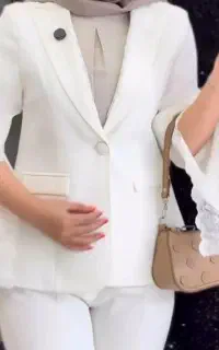 کت شلوار مجلسی سفید