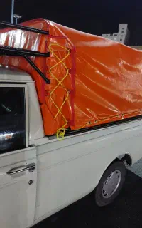 جابجایی بار توسط وانت پیکان چادر دار
