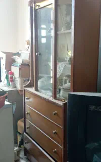 بوفه چوبی وویترین دکه