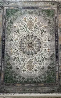 فرش گیسو ( کرم سبز میناز )