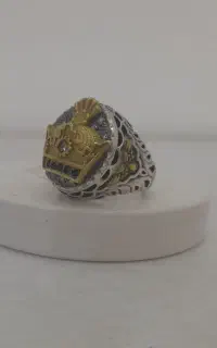 انگشتردست ساز سفارشی مردانه نقره