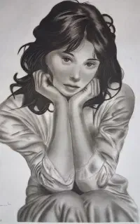 طراحی چهره سیاه قلم هایپررئال