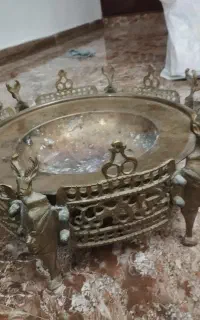 منقل برنجی جفت