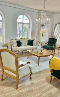 مبل کوئین فرانسوی راش گرجستان