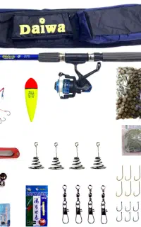 پک کامل چوب و چرخ و لوازم ماهیگیری