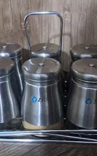 جا ادویه استیل 6 تایی