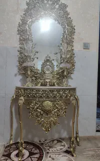 آینه شمعدان برنز