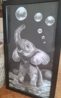 تابلو سیاه قلم