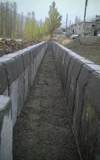 جدولکشی خیابانها و کوچه ها و سنگ فرش پیاده روها