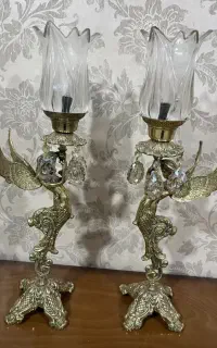 دو عدد شمدان برنز