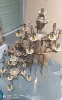 سه عدد لوستر برنز