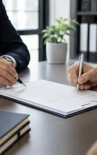 ثبت قرارداد خودنویس، کاتب