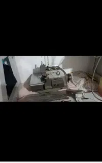 چرخ خیاطی صنعتی و  سر دوز پنج نخ صنعتی ژوکی اصل ژا