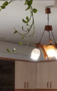 لوستر چوبی مثلثی