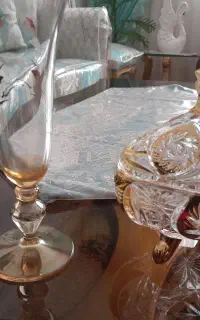 ۲ سرویس سینی استکان قندان تک ی سوپ خوری چینی