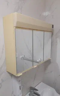 آینه روشویی،کابین دار چراغ دار