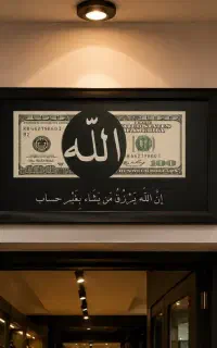 چاپ تابلو ان الله یرزق من یشا