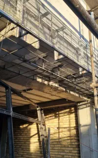 جوشکاری و رابیتس   راویز بندی شاستی نما