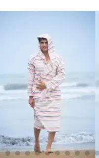 دستمال وتن پوش وحوله استخری وحمامی نخی ابراهیمی