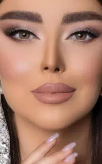 میکاپ محفلی با شنیون جلو مو فقط 600