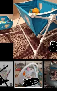 تمامی وسایل در حد نو هستند گهواره