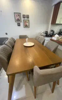 میز و صندلی ناهارخوری ۸ نفره شرکتی آنیسا چوب
