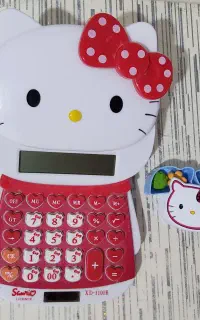ماشین حساب و تراش پاک‌کن هلو کیتی زیر قیمت بازار