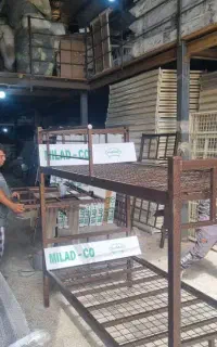 تخت دوطبقه فلزی خوابگاهی کارگاهی سربازی