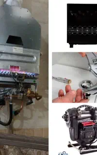 تعمیر آبگرمکن بخاری گاز رومیزی لوله کشی شیرآلات.