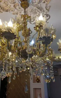 لوستر ۸شعله. برنز