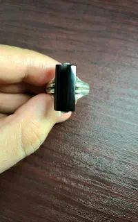 انگشتر نقره عقیق شفت العبد یمنی