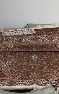 فرش زمرد کاشان ۲عدد