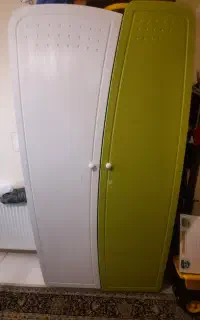 کمد بوفه کتابخونه ام دی اف سفید