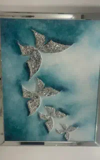 ساعت دیواری و تابلو اینه کاری