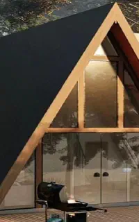 کلبه سوئیسی نما شیشه ای