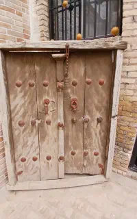 درب چوبی قدیمی عتیقه