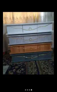 میزعسلی چهارتیکه نو نو رنگبندی سفارشی کشودار