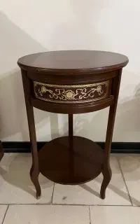 میز تلفن چوبی