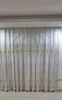 پرده حریر سالنی